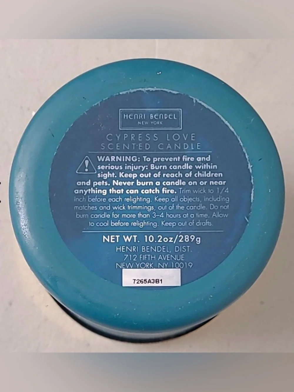 Henri Bendel RARE New York Cypress Love Scented Candle NWT - Picture 3 of 3